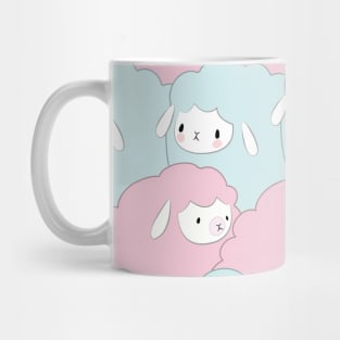 Sheep Pattern Illustration Mug